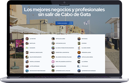 Listado de negocios y profesionales online en Almería